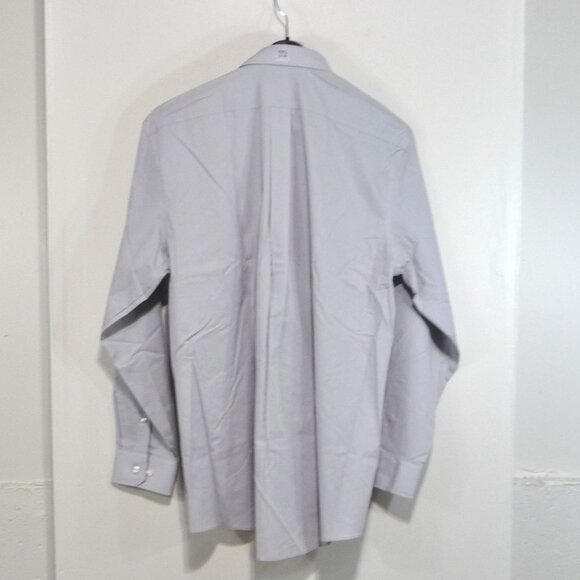 STAFFORD GRAY DRESS SHIRT SIZE 17 1/2 - Picture 3 of 8